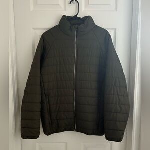 RSQ olive puffer jacket